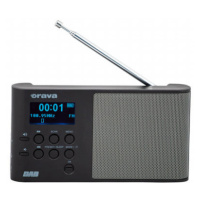 Digitálne DAB/FM prenosné rádio Orava DAB B, čierne