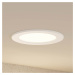 Prios LED vstavané svietidlo Cadance, biele, 17 cm, stmievateľné
