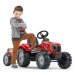 FALK Šliapací traktor 4010AB Massey Ferguson S8740 - červený