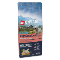 Krmivo Ontario Large Weight Control Turkey & Potatoes 12kg