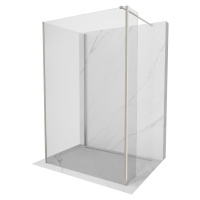 MEXEN/S - Kioto Sprchová zástena WALK-IN 120 x 70 x 40 cm, transparent, nikel kefovaná 800-120-0