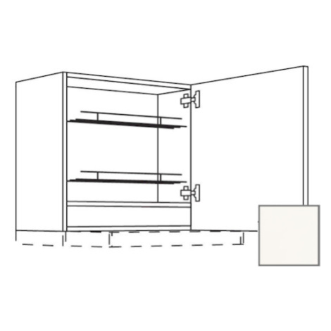 Kuchynská skrinka horní Naturel Erika24 pre digestor 60x57,6x35 cm bílá lesk 450.WDAF657RN