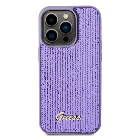 Guess Sequin Script Logo Apple iPhone 14 Pro GUHCP14LPSFDGSU Purple