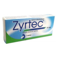 Zyrtec tbl.flm.7 x 10 mg