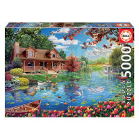 Puzzle Casita en el Lago Educa 5000 dielov od 11 rokov