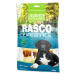 Pochúťka Rasco Premium byvolia koža obalená kuracím mäsom, uzly 6cm 80g