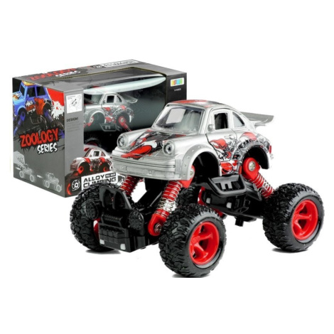 mamido Elektrické autíčko Monster Truck s tlmičmi, jazdí v mierke 1:36