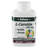 MEDPHARMA L-Carnitin 500 mg + inulín + chróm 67 tabliet