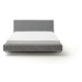 Sivá čalúnená dvojlôžková posteľ 160x200 cm La Gomera – Meise Möbel