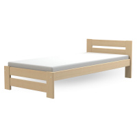 DL Jednolôžková drevená posteľ 90x200 Marika - borovica