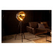 LuxD 25160 Dizajnová stojanová lampa Damon čierno-zlatá Stojanové svietidlo