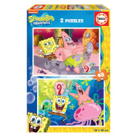 Puzzle Sponge Bob Educa 2x48 dielov