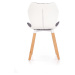 HALMAR K277 jedálenská stolička sivá / biela