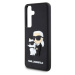 Karl Lagerfeld 3D Rubber Karl and Choupette Zadný Kryt pre Samsung Galaxy S24 Black