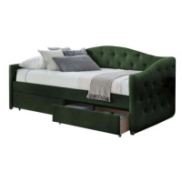 Čalúnená posteľ Belle 90x200, zelená, bez matraca