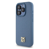 DKNY HC Magsafe PU Repeat Pattern W Stack Logo Apple iPhone 15 Pro DKHMP15LPSHRPSB Blue