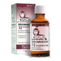 Bromhexin 12 kvapky KM gtt.por.1 x 50 ml