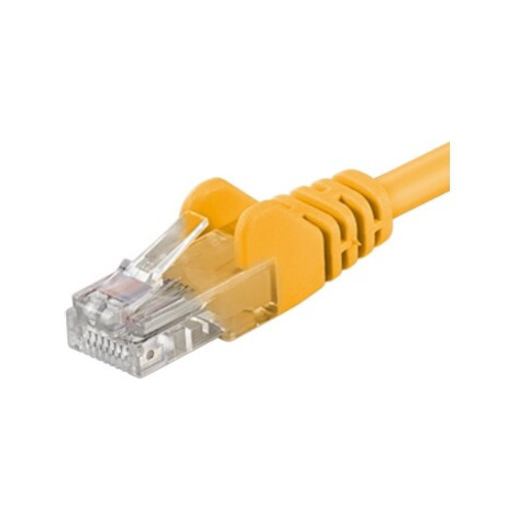 PremiumCord Patch kábel UTP RJ45-RJ45 level 5e 20m žltý