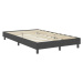 vidaXL Posteľ boxspring tmavošedá látková 120x200 cm