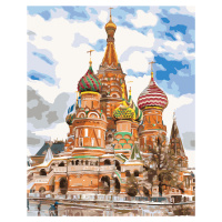 Maľovanie podľa čísel - SAINT BASIL'S CATHEDRAL V MOSKVE Rámovanie: vypnuté plátno na rám, Rozme
