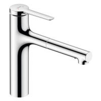 Drezová batéria Hansgrohe Zesis s vyťahovacou spŕškou, 2 prúdy chróm 74801000