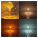 LED dobíjacia stolná lampa Gixi, číry/kryštálový efekt, CCT