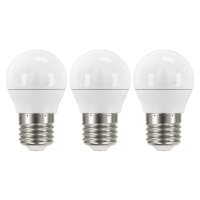 Teplé LED žiarovky v súprave 3 ks E27, 5 W - EMOS