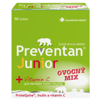 PREVENTAN Junior ovocný mix 90 tabliet