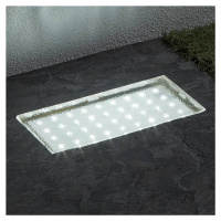 Obdĺžnikové zapustené podlahové LED Walkover 20 cm