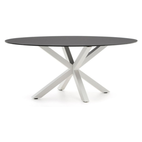 Jedálenský stôl so sklenenou doskou 100x200 cm Argo – Kave Home