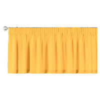 Dekoria Krátky záves na riasiacej páske, žltá, 130 x 40 cm, Loneta, 133-40