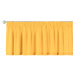 Dekoria Krátky záves na riasiacej páske, žltá, 130 x 40 cm, Loneta, 133-40
