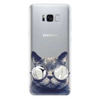 Odolné silikónové puzdro iSaprio - Crazy Cat 01 - Samsung Galaxy S8