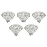 Prios LED reflektor GU5.3 4,9W 500lm 36° číry 840 sada 5 ks