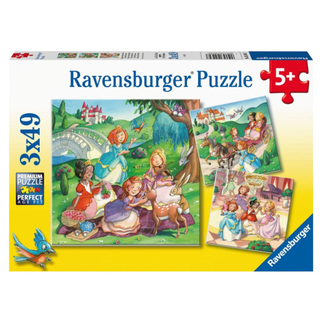 Ravensburger Puzzle Hrajúce sa princenzny 3 x 49 dielikov