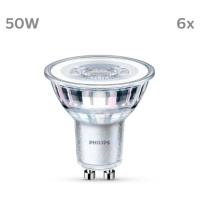 Philips LED GU10 4,6W 390lm 840 číra 36° 6 ks