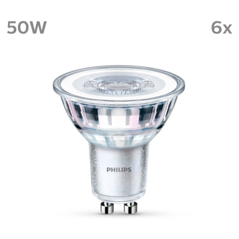 Philips LED GU10 4,6W 390lm 840 číra 36° 6 ks