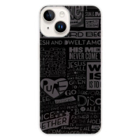 Odolné silikónové puzdro iSaprio - Text 01 - iPhone 15 Plus