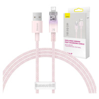 Kábel Fast Charging cable Baseus USB-A to Lightning Explorer Series 1m, 2.4A, pink (693217262899