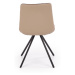 HALMAR K394 jedálenská stolička hnedá / béžová / čierna