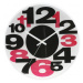Nástenné hodiny MPM, 3233.9020 - čierna/červená, 30cm