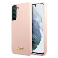 Kryt Guess GUHCS22MLSLMGPP S22+ S906 pink hardcase Silicone Script Metal Logo (GUHCS22MLSLMGPP)