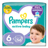 PAMPERS Active Baby S6, 13-18kg 56 ks