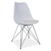 KONDELA Metal 2 New jedálenská stolička biela / chróm