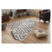 Kusový koberec Twin-Wendeteppiche 103132 grau creme – na ven i na doma - 240x340 cm NORTHRUGS - 