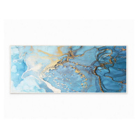 Modrý prateľný koberec 80x150 cm Blue Waves – Oyo Concept