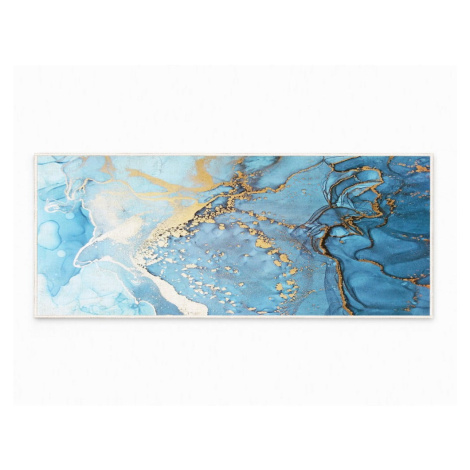 Modrý prateľný koberec 80x150 cm Blue Waves – Oyo Concept