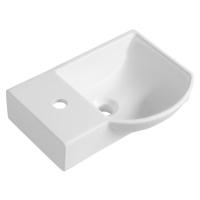 LITOS keramické umývadielko ľavej, 45x32 cm, biela 4779