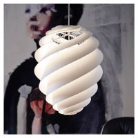 LE KLINT Swirl 2 Medium, biela závesná lampa