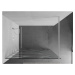MEXEN/S - KIOTO Sprchová zástena WALK-IN 90 x 200, transparent/biely vzor 8 mm, biela 800-090-10